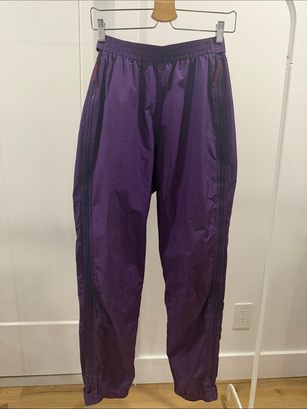 Vintage MEC purple ripstop track pants